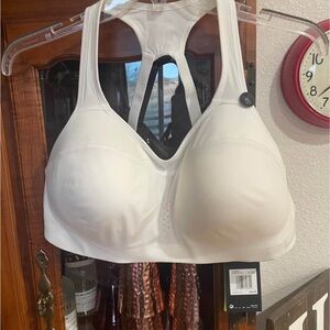 Nike White Racerback Molded Sports Bra